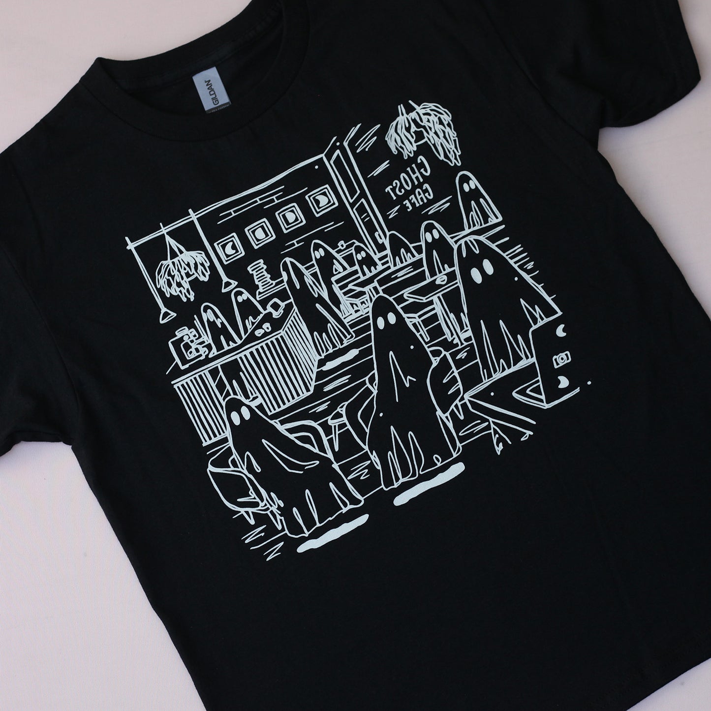 Ghost Cafe Kids Tee (Black)