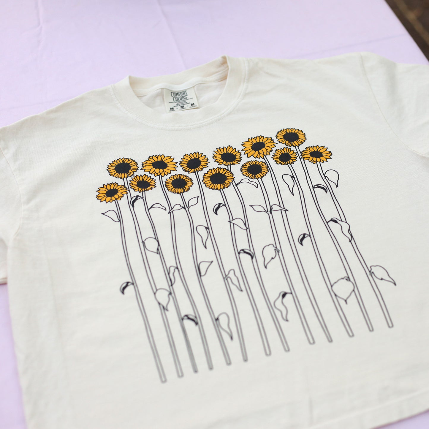 Sunflower Tee Cropped