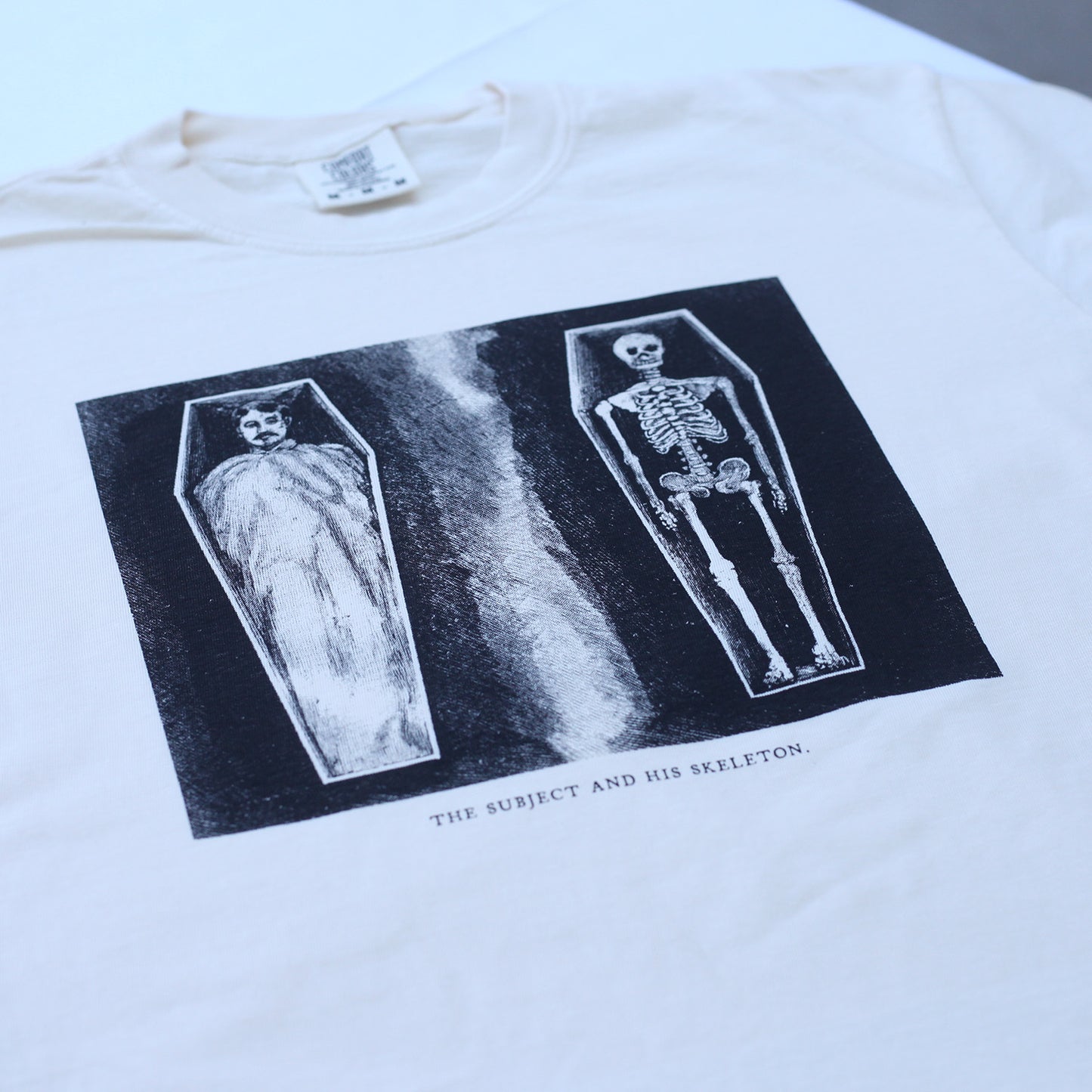 Skeleton Tee Cropped (Ivory)