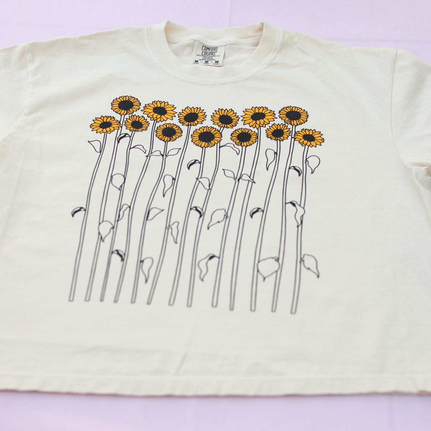 Sunflower Tee Cropped