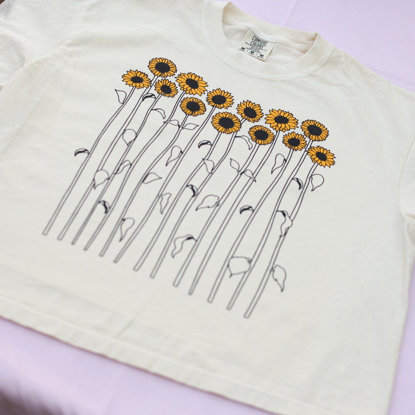Sunflower Tee Cropped
