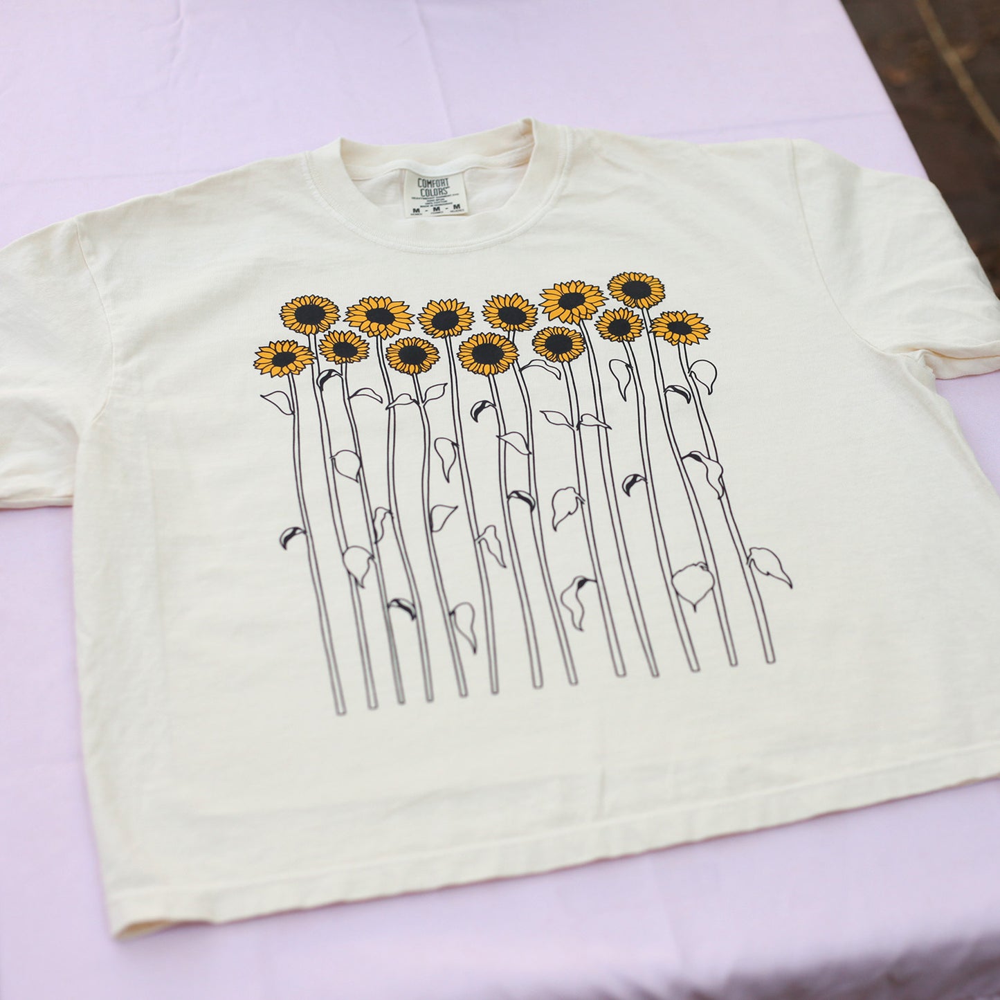 Sunflower Tee Cropped