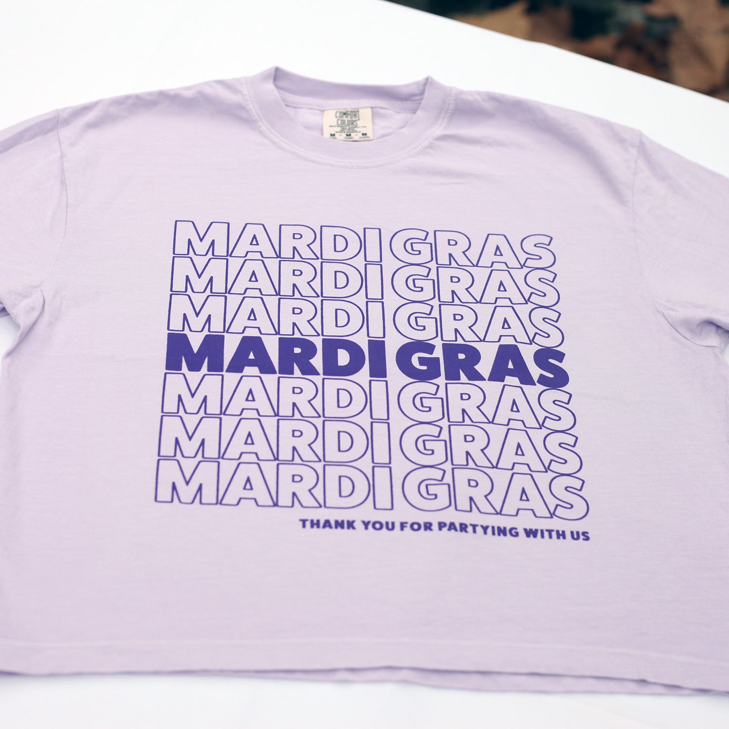 TY for Partying Cropped (Purple)