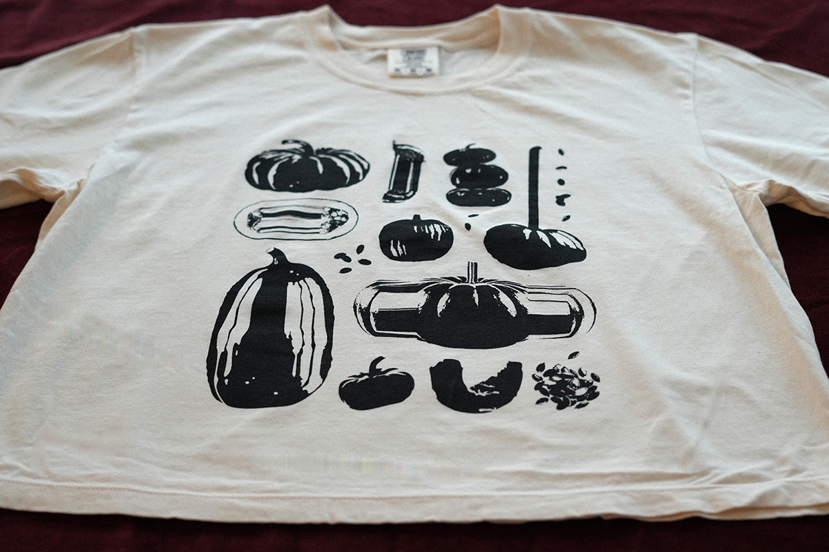 Pumpkin Tee Cropped (Ivory)