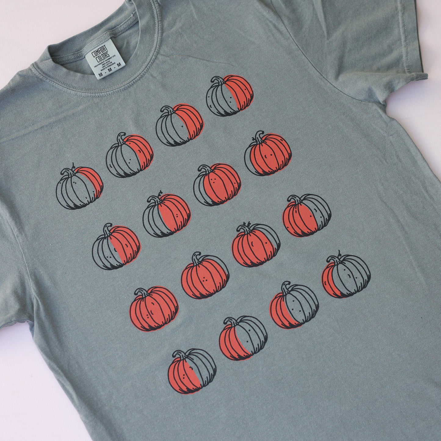 Pumpkin Moon Phases Tee (Gray)