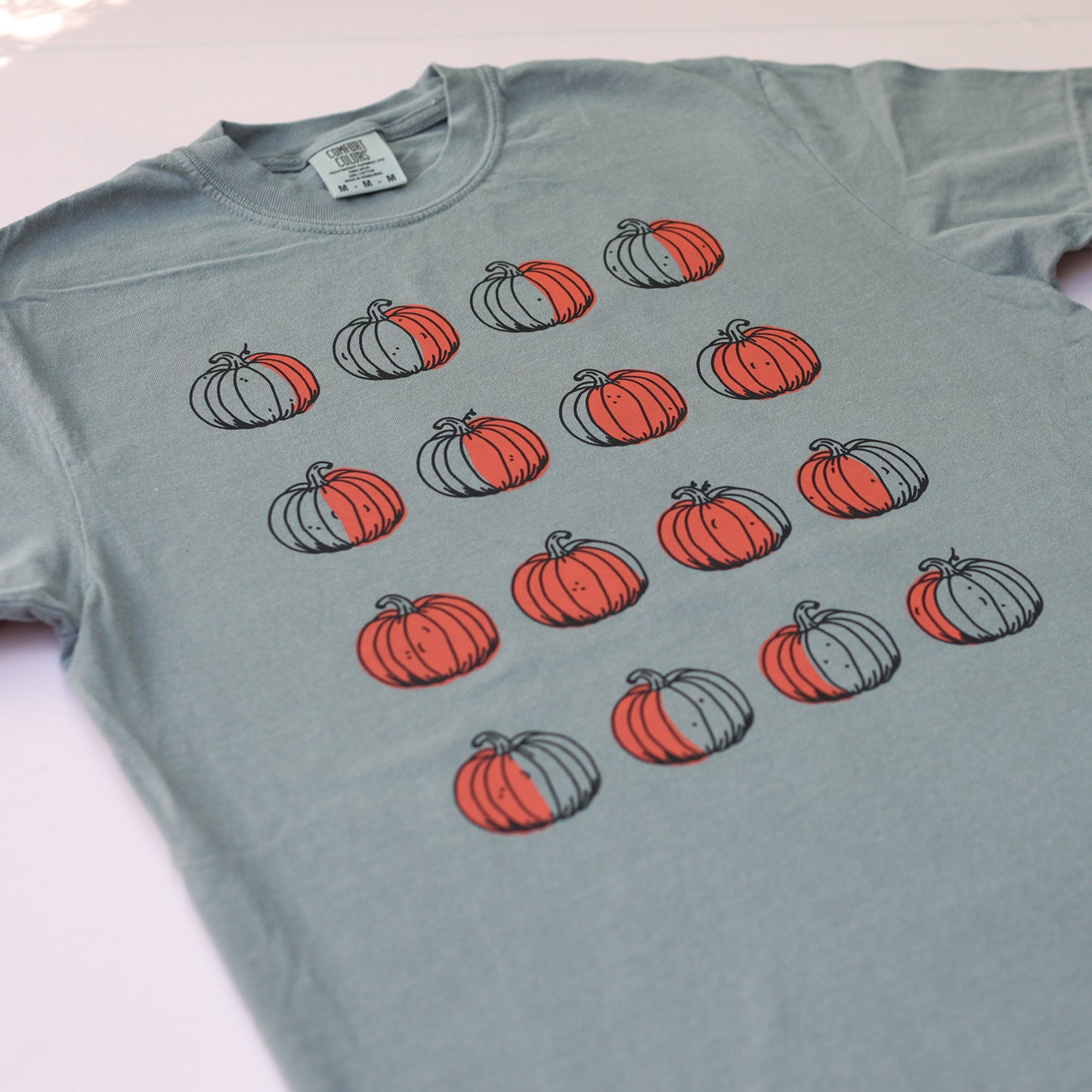 Pumpkin Moon Phases Tee (Gray)