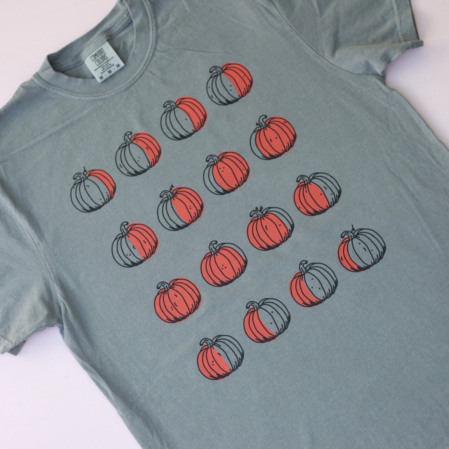 Pumpkin Moon Phases Tee (Gray)