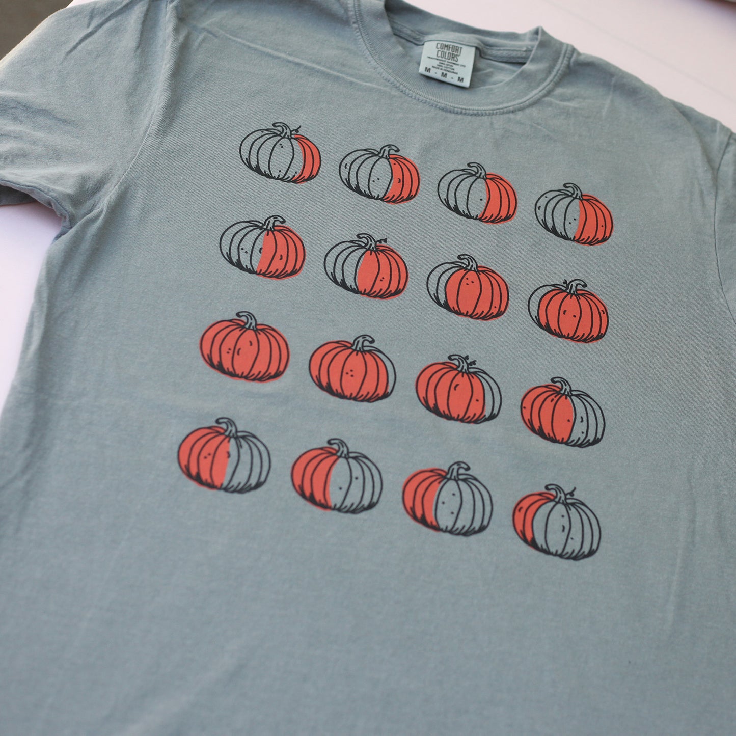 Pumpkin Moon Phases Tee (Gray)