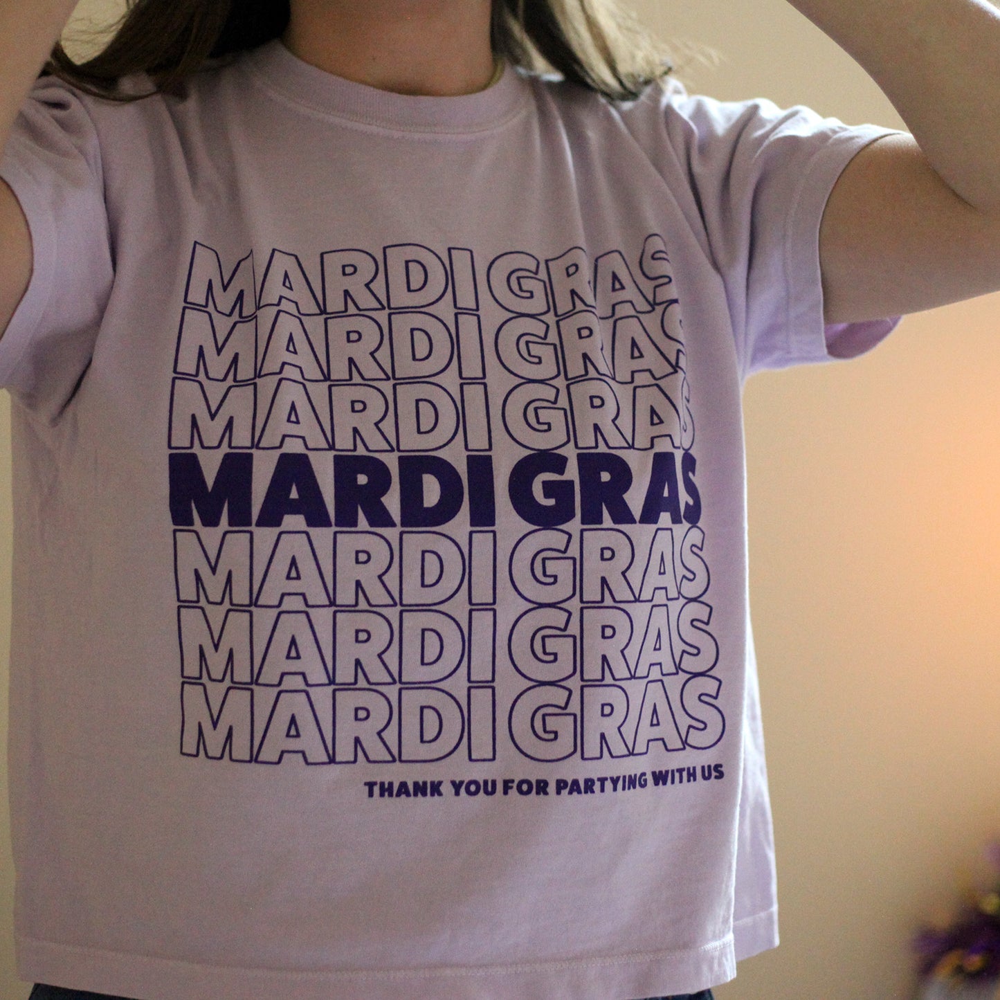 TY for Partying Cropped (Purple)