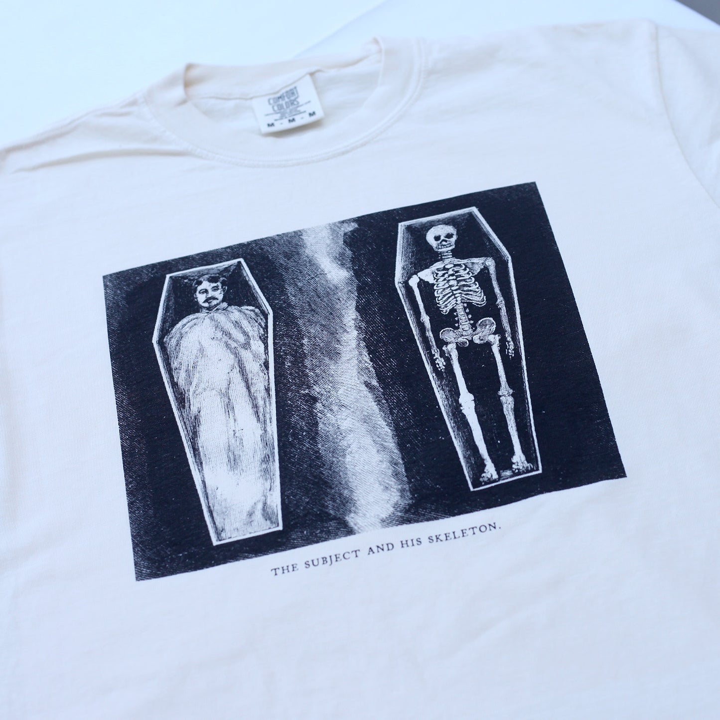 Skeleton Tee Cropped (Ivory)