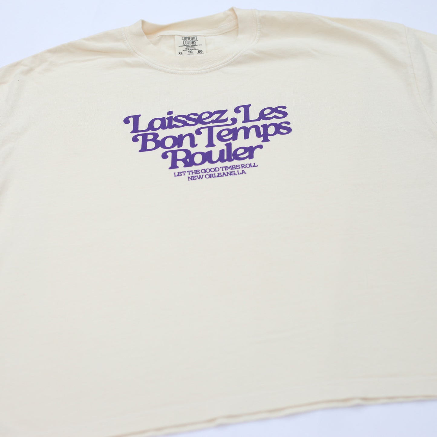 Good Times Tee Cropped (Ivory)