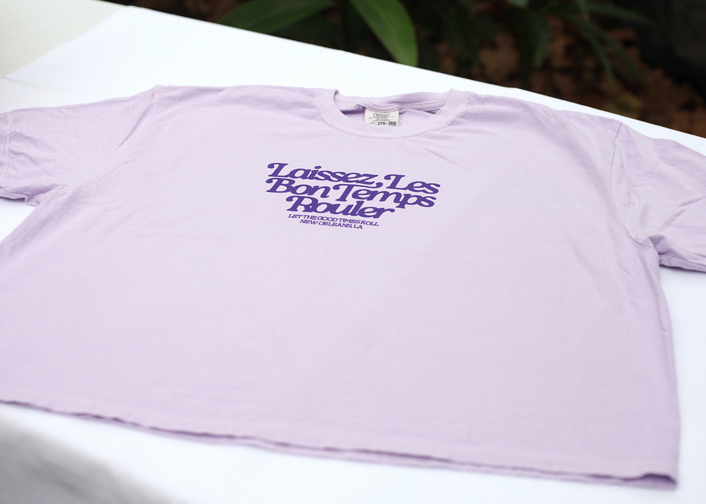 Good Times Tee Cropped (Purple)