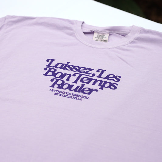 Good Times Tee Cropped (Purple)