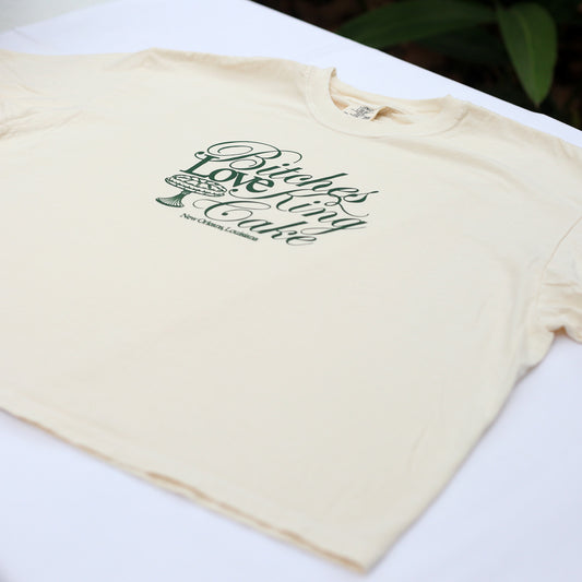 King Cake Tee Cropped (Ivory)