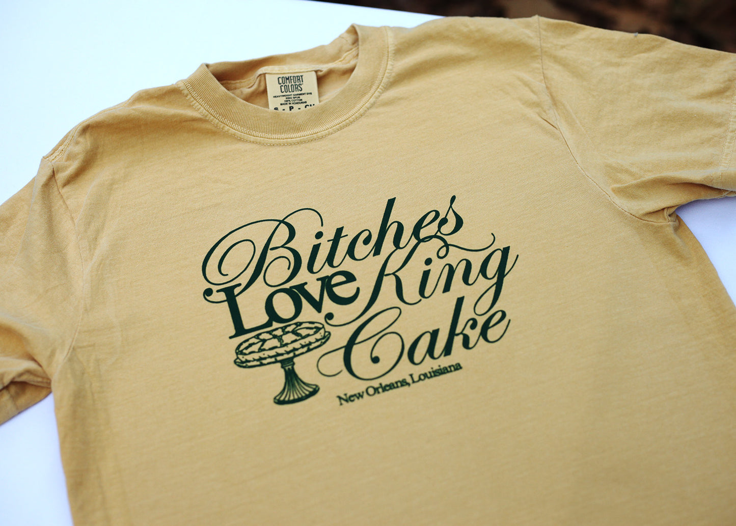 King Cake Tee (Mustard)