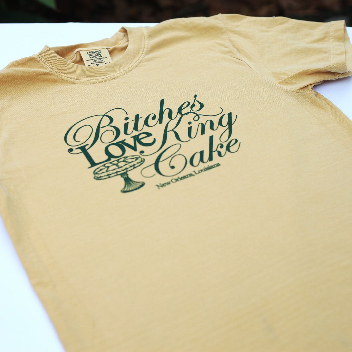 King Cake Tee (Mustard)