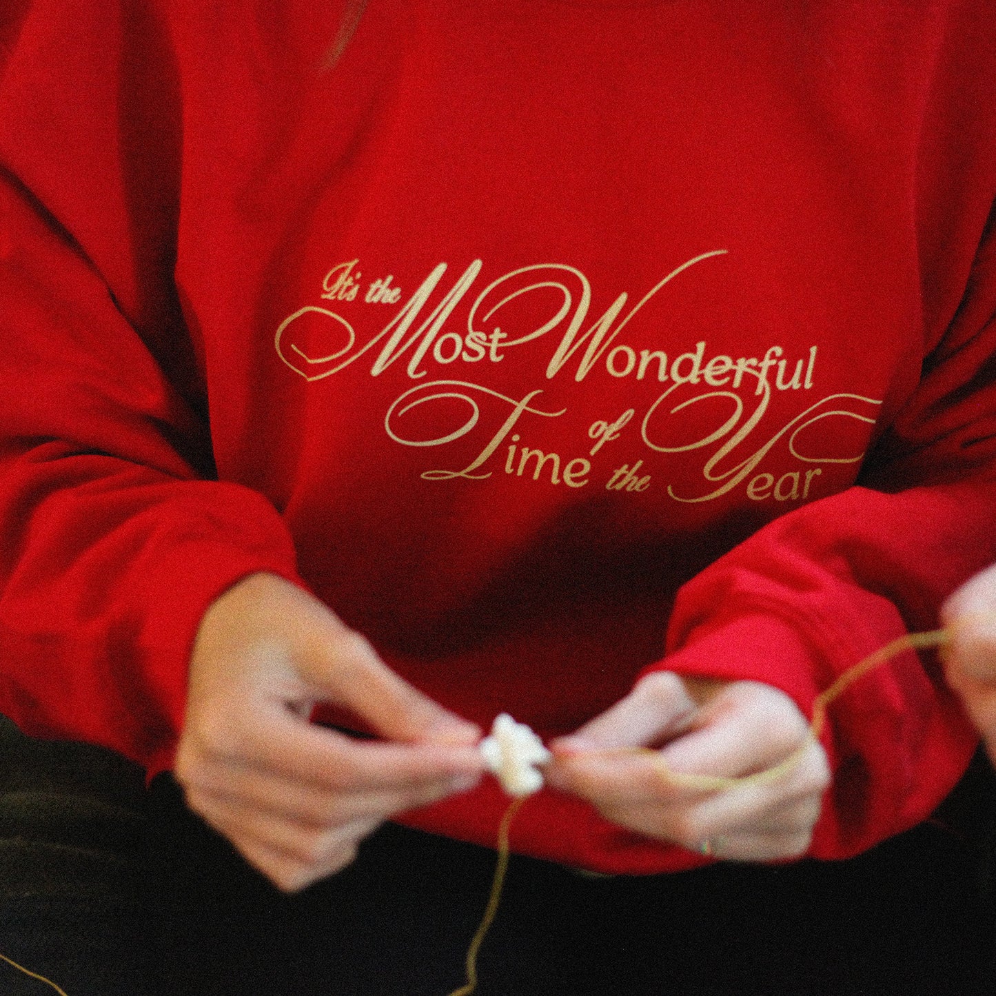 Most Wonderful Sweatshirt (Cherry Red)