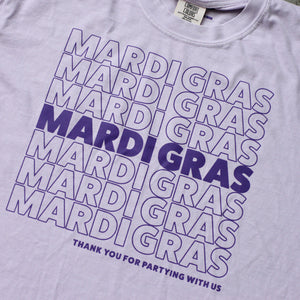Mardi Gras Tee (Purple/Orchid)