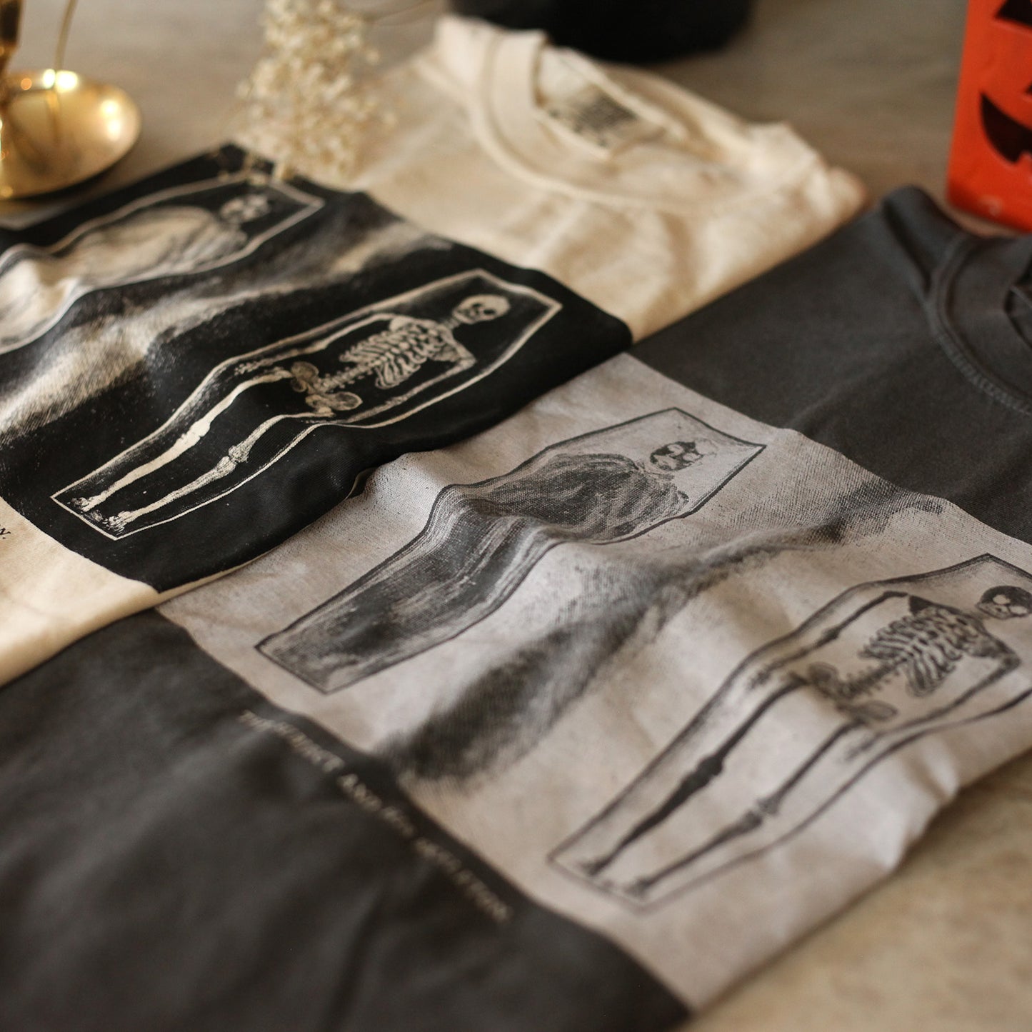 Skeleton Tee (Ivory)