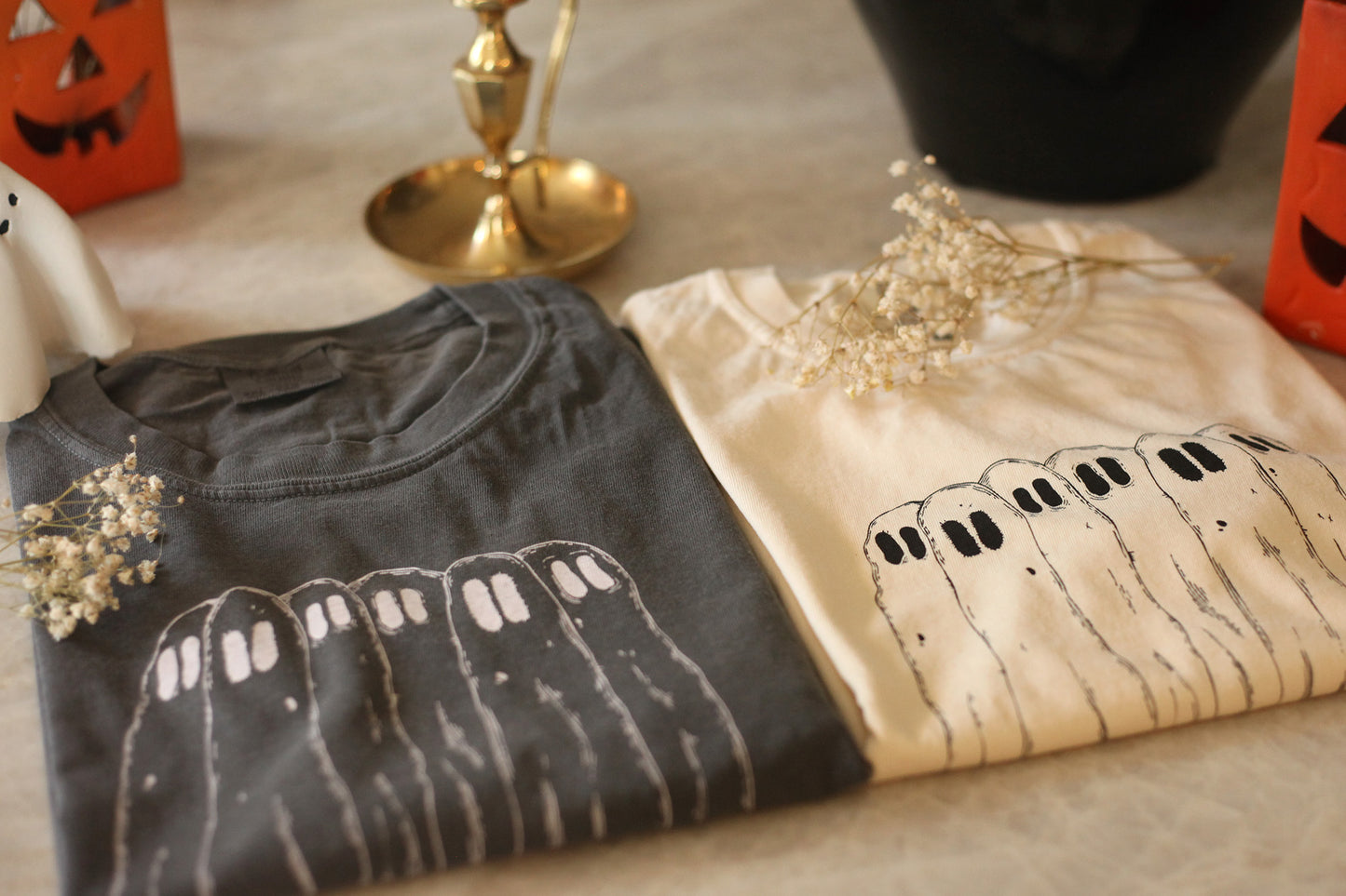 Spooky Ghosts Tee (Ivory)