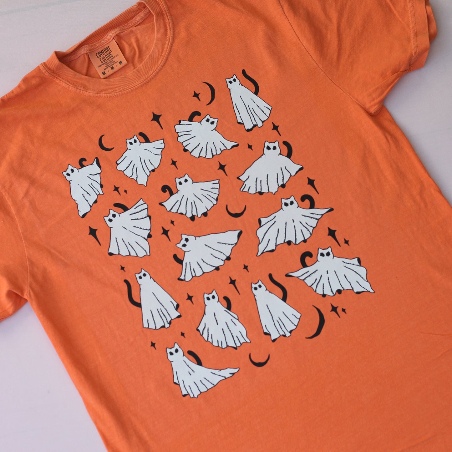 Ghost Cats Tee (Orange)