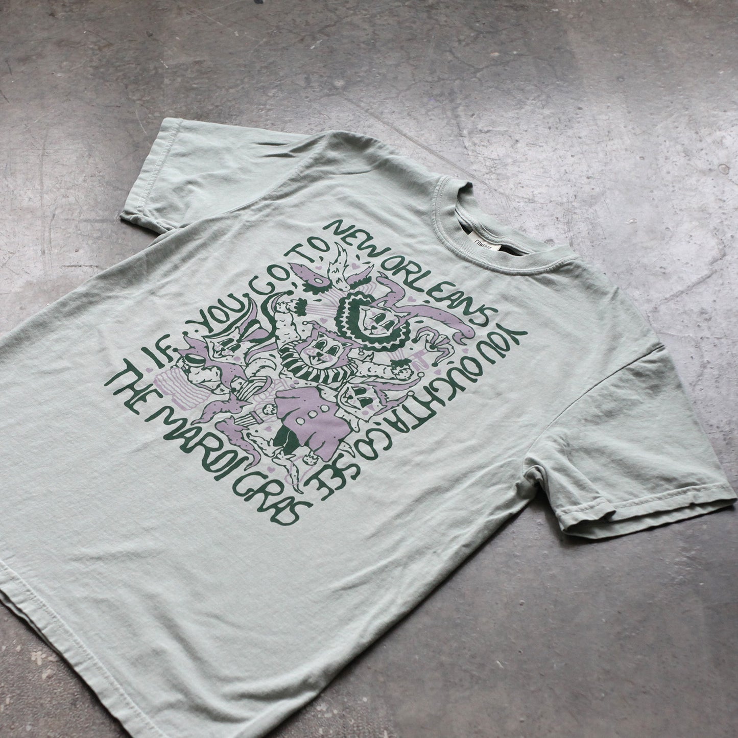 Jester Cats Tee (Purple/Green/Bay)