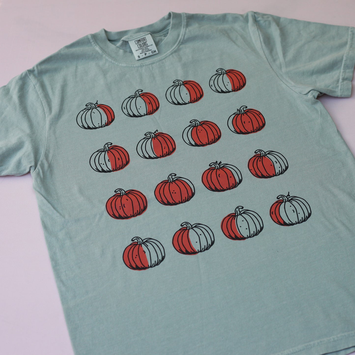 Pumpkin Moon Phases Tee (Bay)