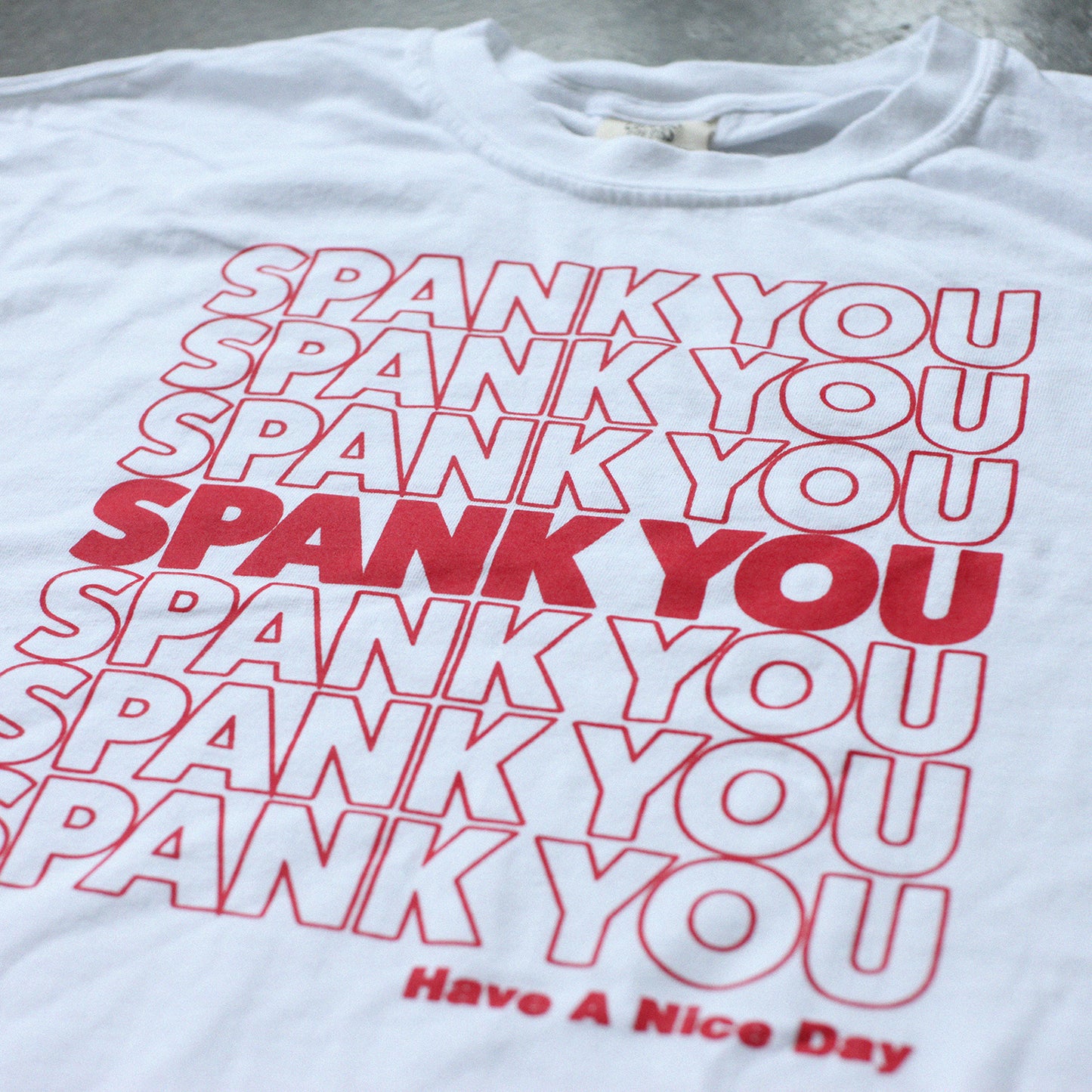 Spank You Tee (White)