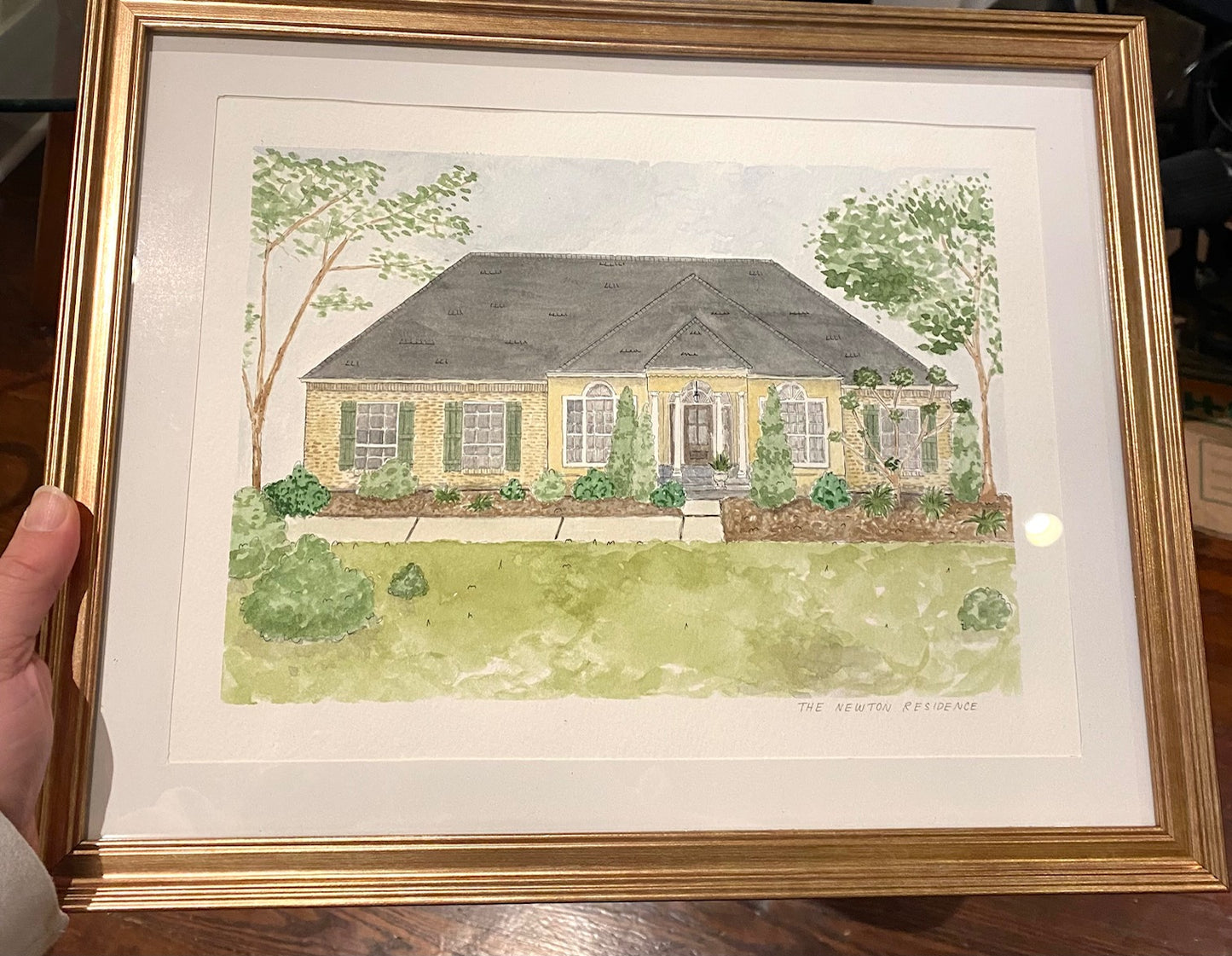Custom Hand-Painted Watercolor House Portrait