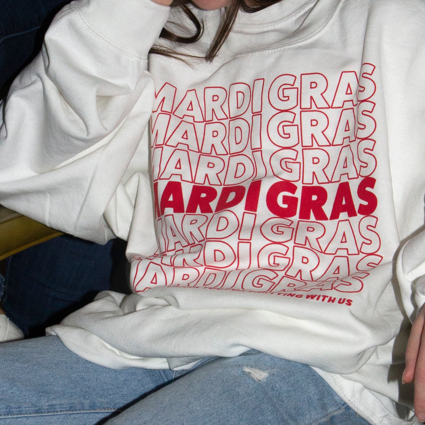 TY For Partying Sweatshirt (Red/White)