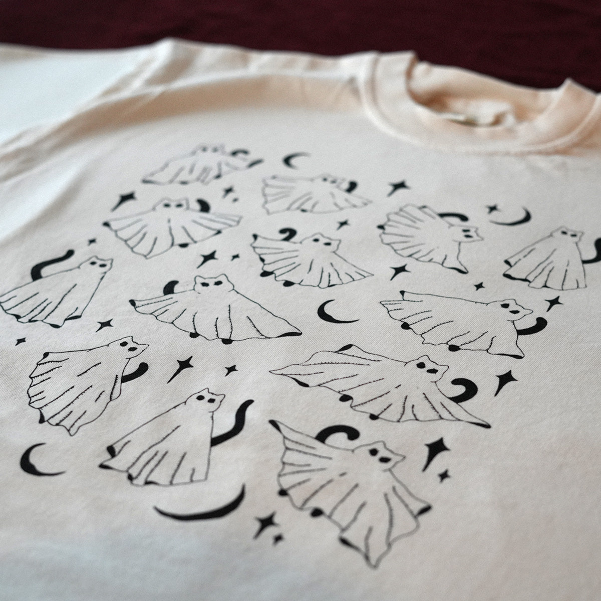 Ghost Cats Tee (Ivory)