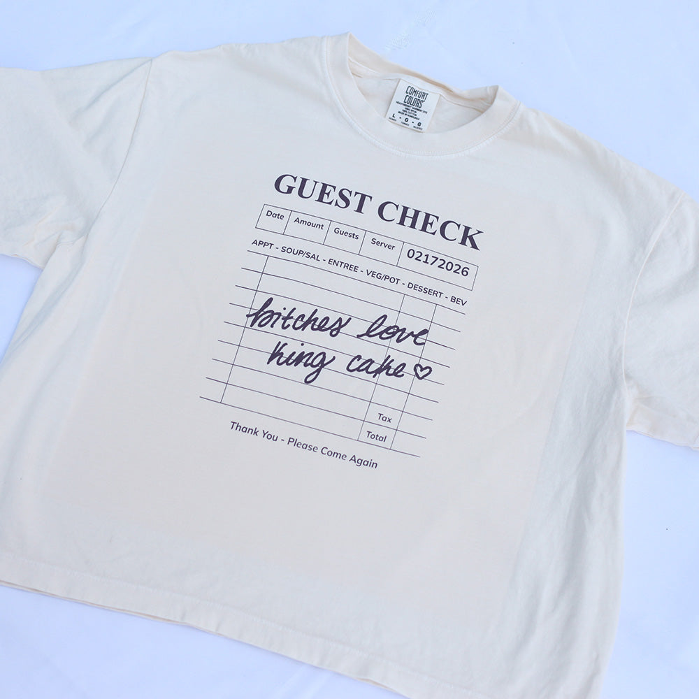 King Cake Tee Cropped (Ivory)