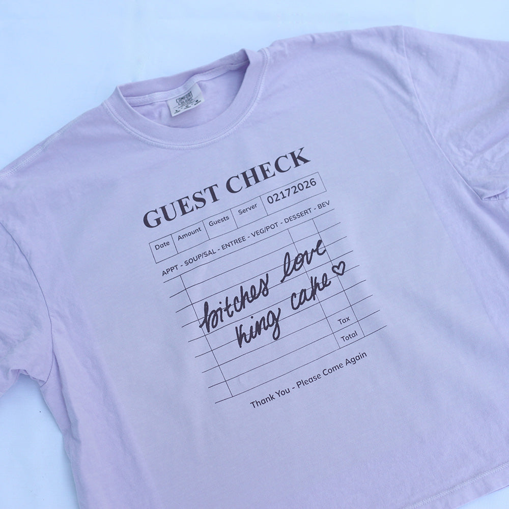 King Cake Tee Cropped (Purple)