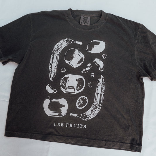 Les Fruits Tee Cropped (Pepper)