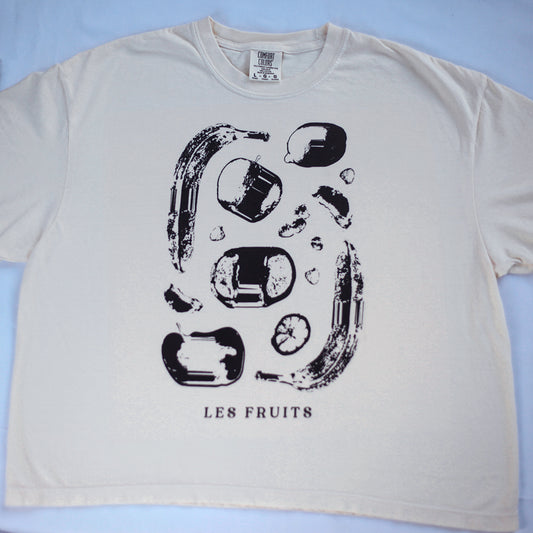 Les Fruits Tee Cropped (Ivory)