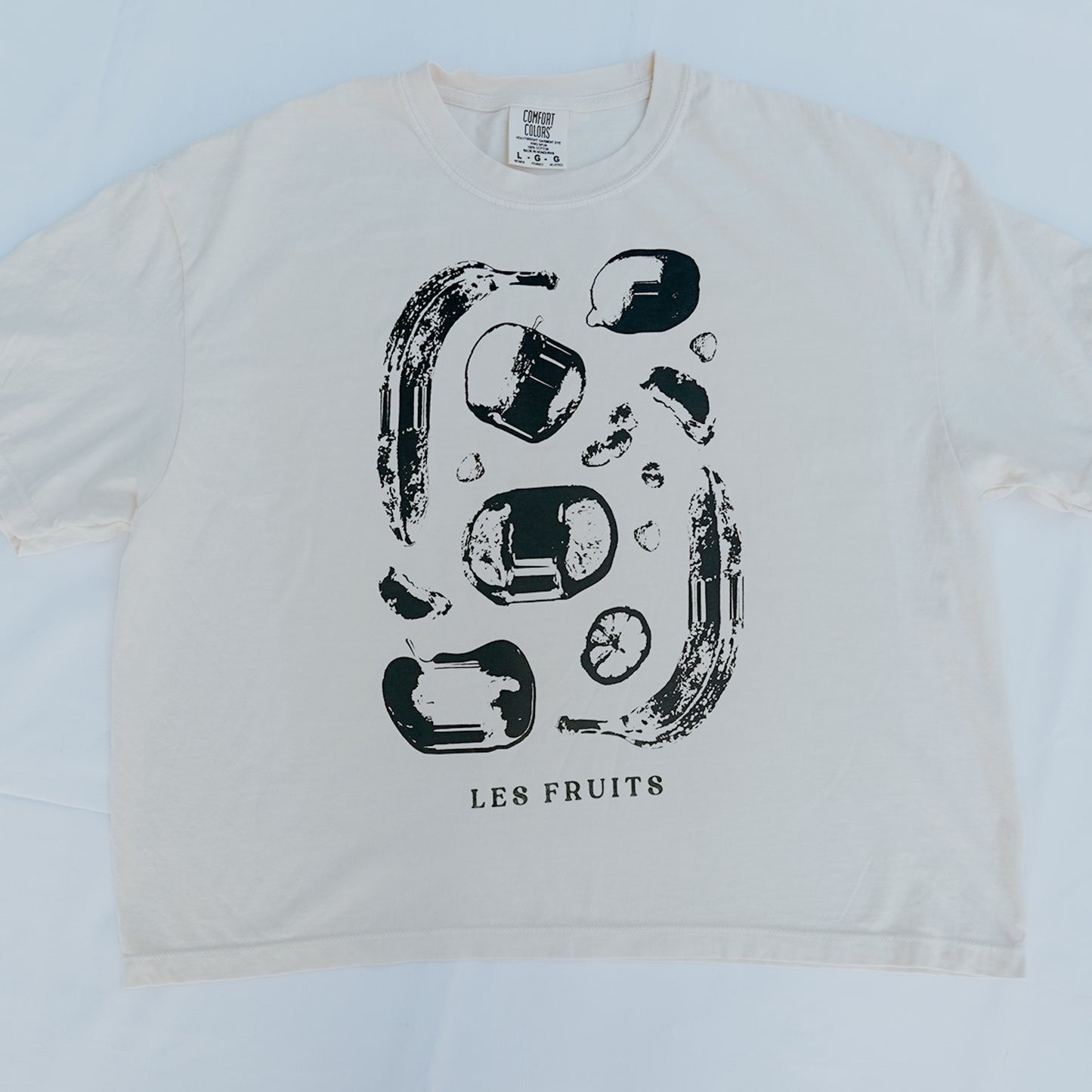 Les Fruits Tee Cropped (Ivory)