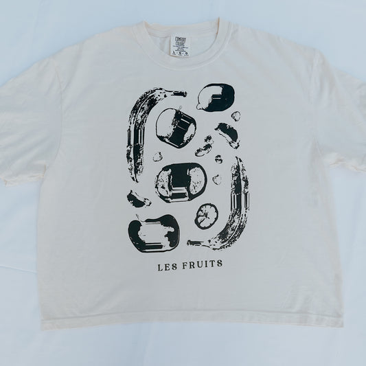 Les Fruits Tee Cropped (Ivory)