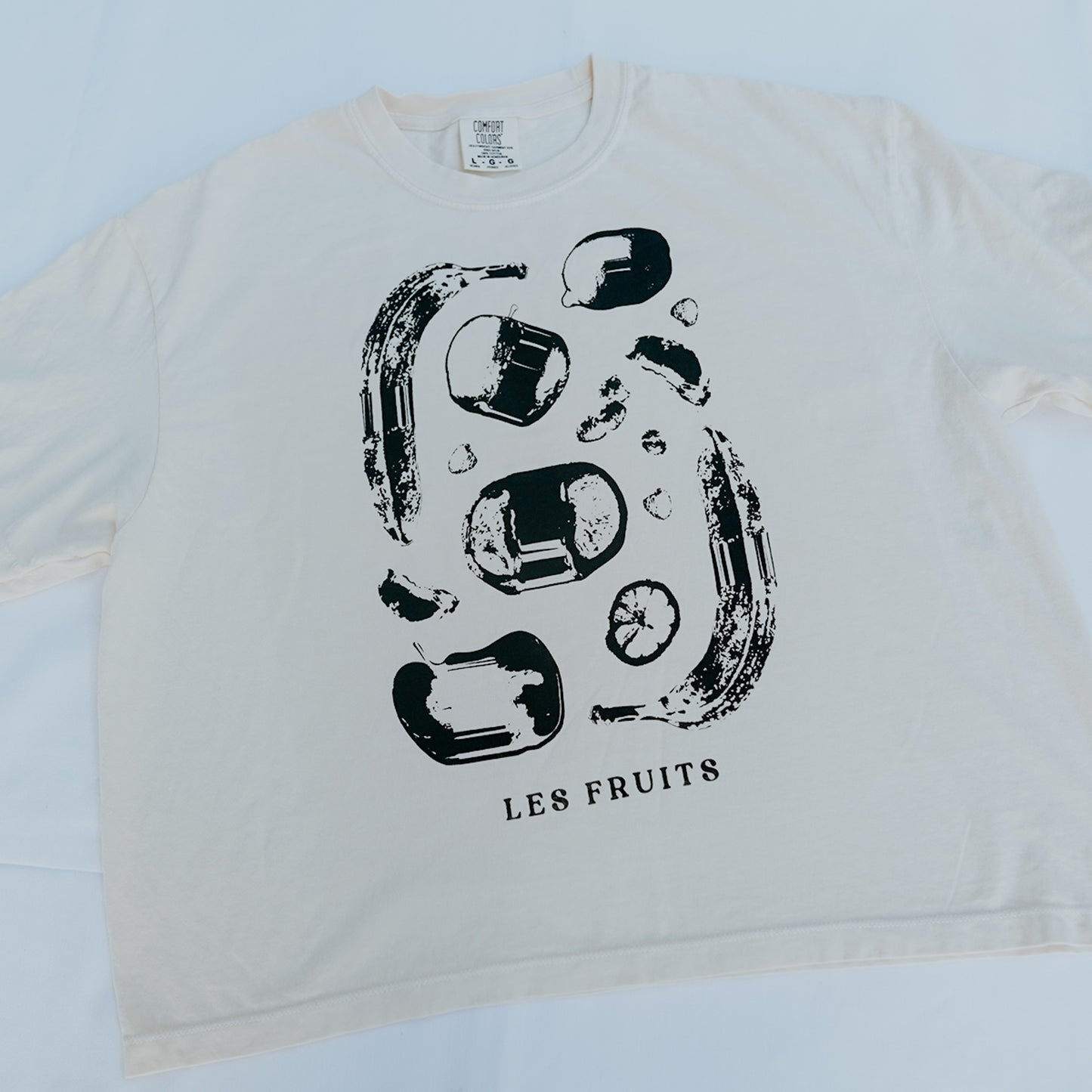 Les Fruits Tee Cropped (Ivory)