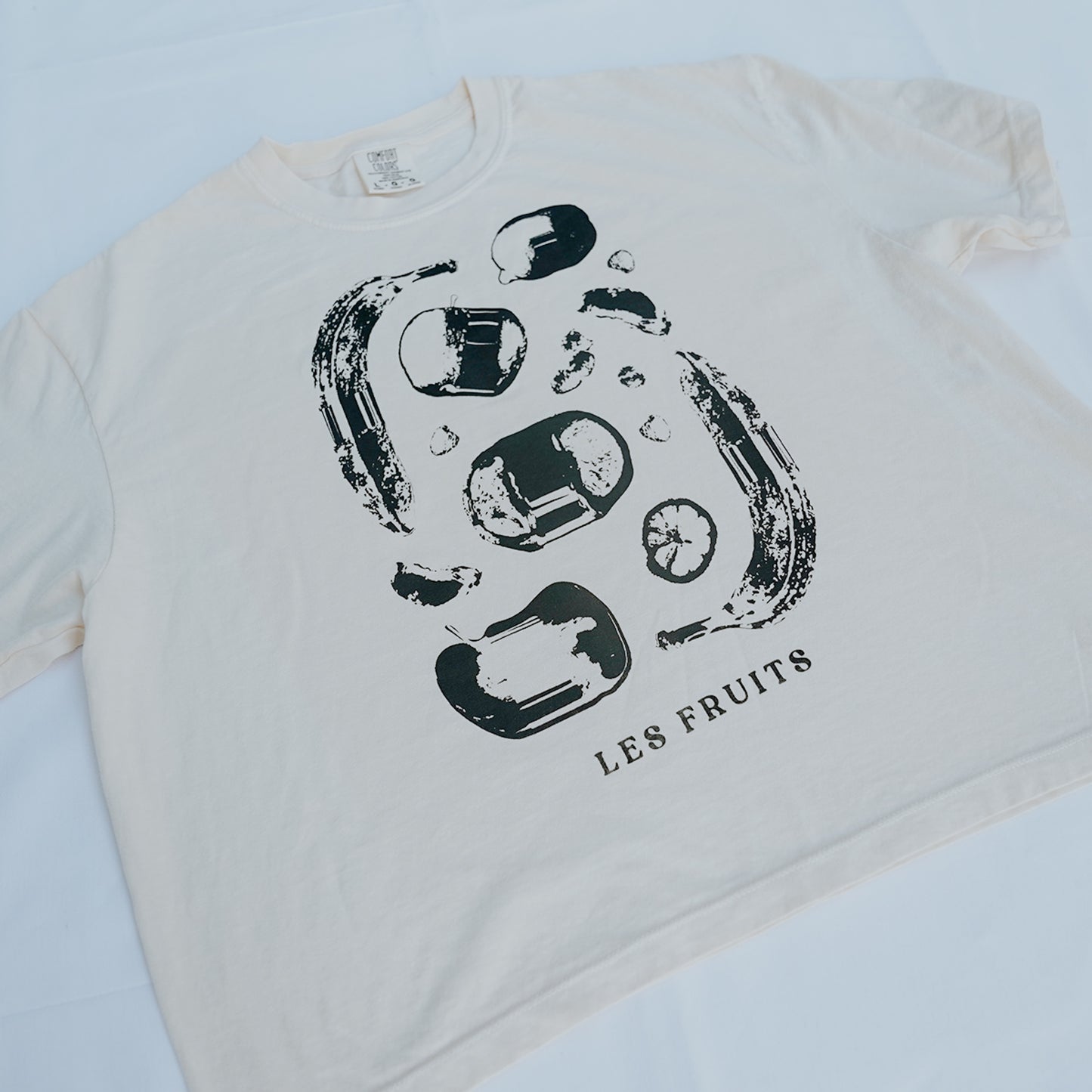 Les Fruits Tee Cropped (Ivory)