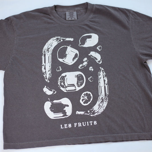 Les Fruits Tee Cropped (Pepper)