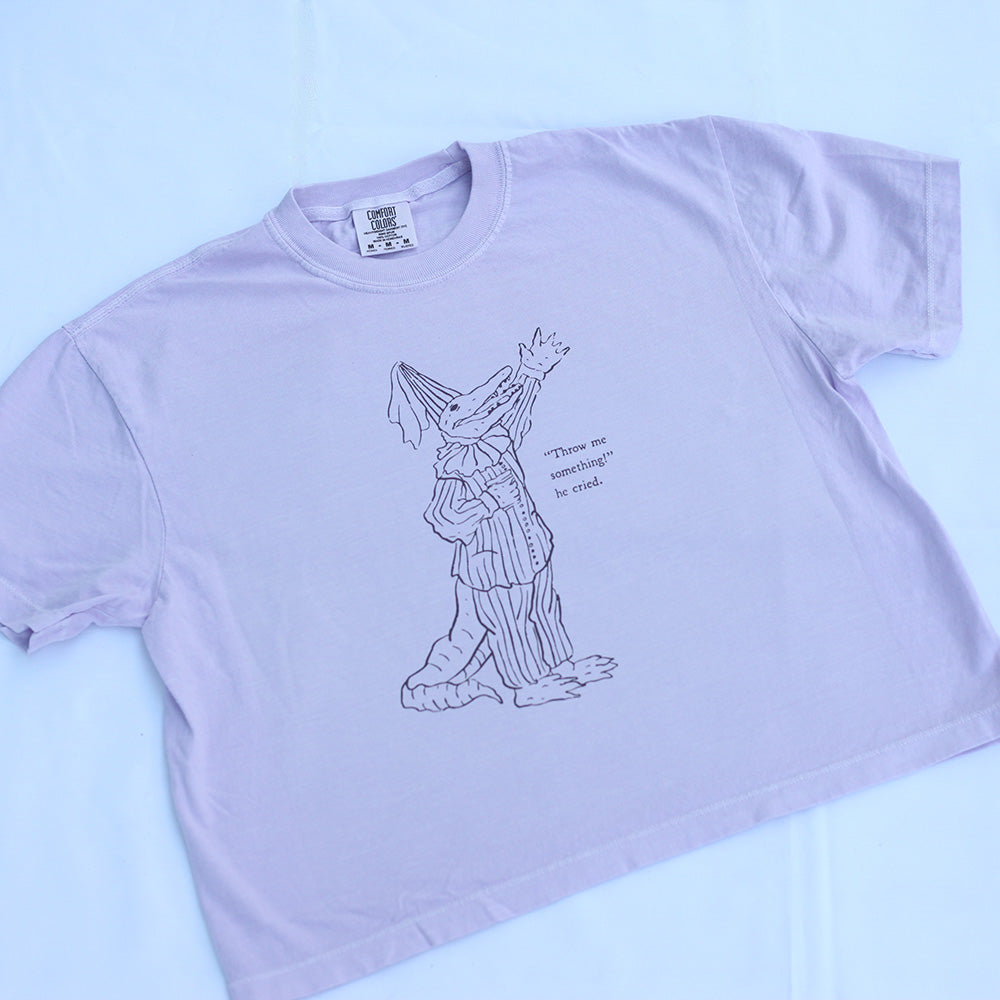 Throw Me Somethin' Cropped (Purple)