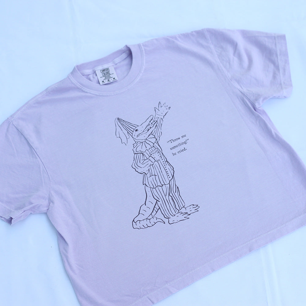 Throw Me Somethin' Cropped (Purple)