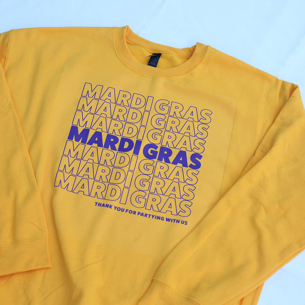 TY for Partying Sweatshirt (Gold)