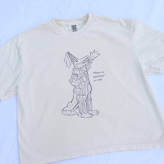 Throw Me Somethin' Cropped (Ivory)