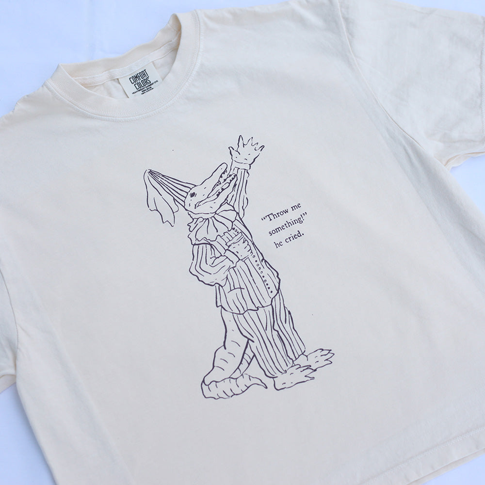 Throw Me Somethin' Cropped (Ivory)