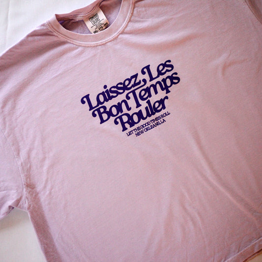 Good Times Tee Cropped (Purple)