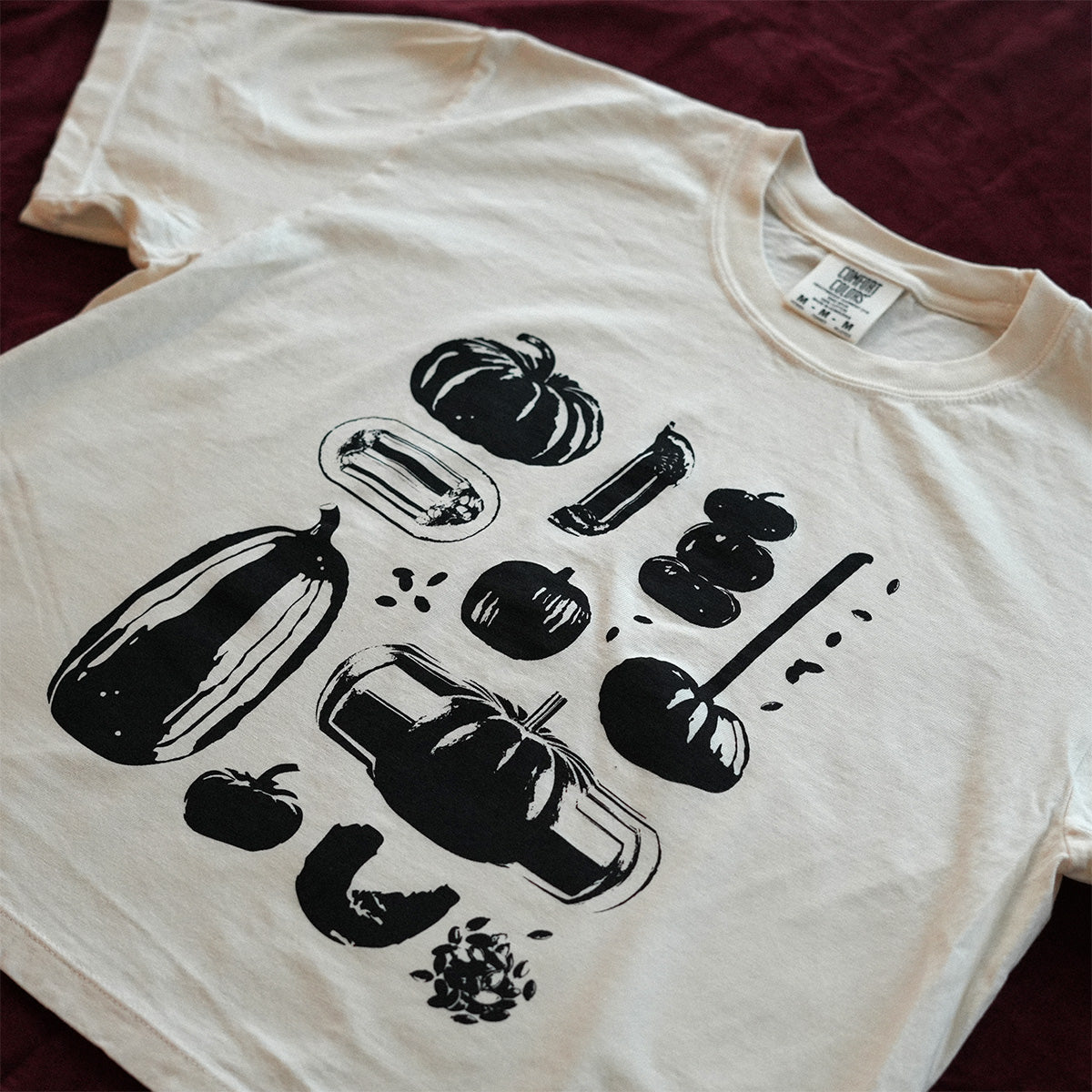 Pumpkin Tee Cropped (Ivory)