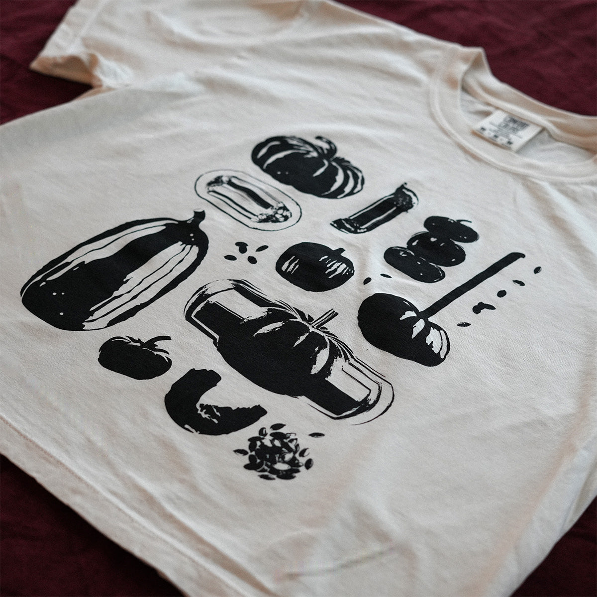 Pumpkin Tee Cropped (Ivory)