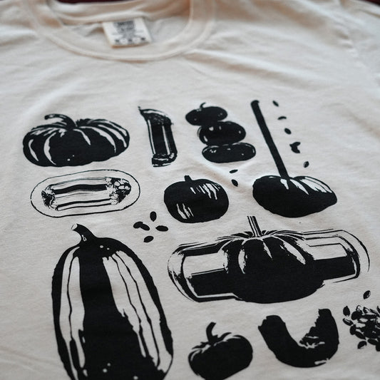 Pumpkin Tee Cropped (Ivory)