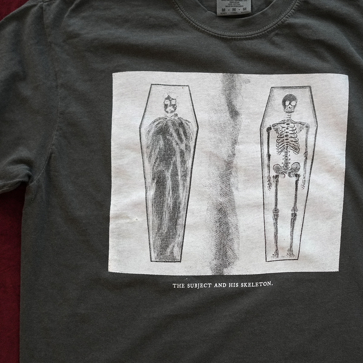 Skeleton Tee Cropped (Pepper)